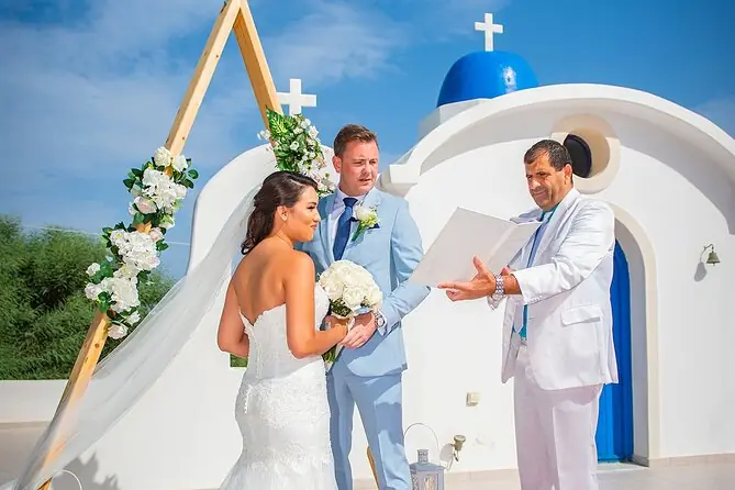 Renovación de Votos en Santorini